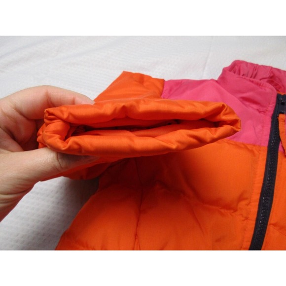 Ralph Lauren Kids Vibrant Orange and Pink Puffer Coat - Picture 7 of 16